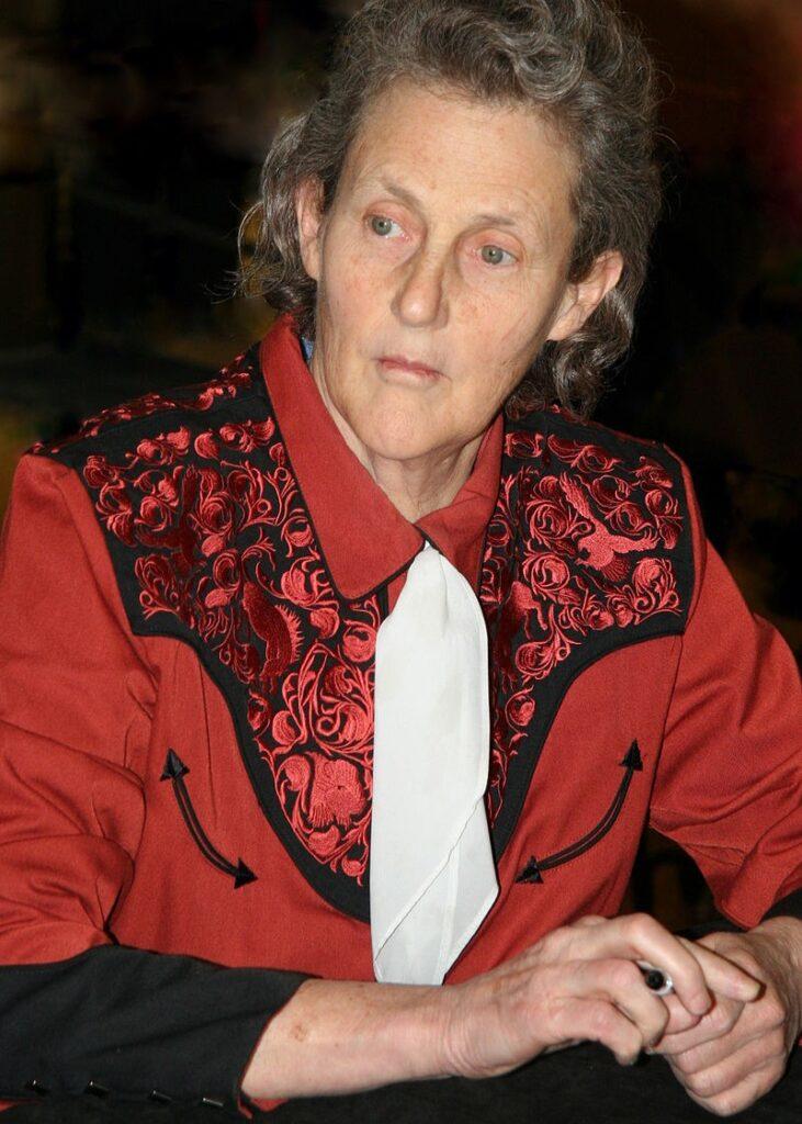Portrait of Temple Grandin, animal behavioralist and environmentalist with autism. 