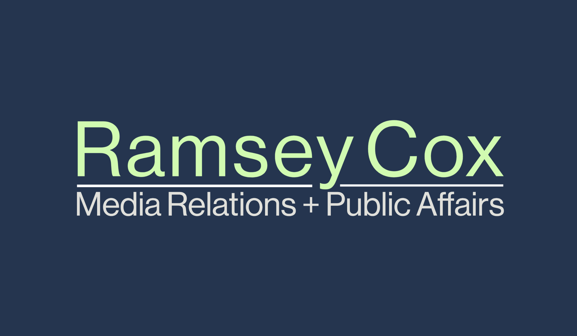 Ramsey Cox Media Relations and Public Affairs