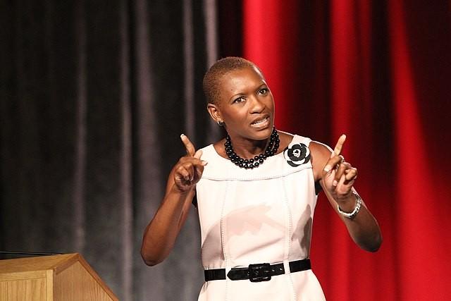 Deaf black attorney Claudia Gordon.